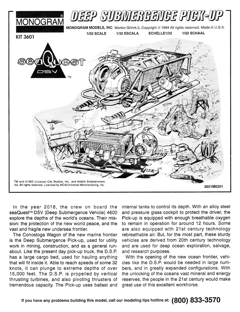 Monogram Kits – The seaQuest DSV VAULT